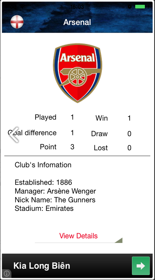 LIVE SCORE - PREMIER LEAGUE screenshot 2